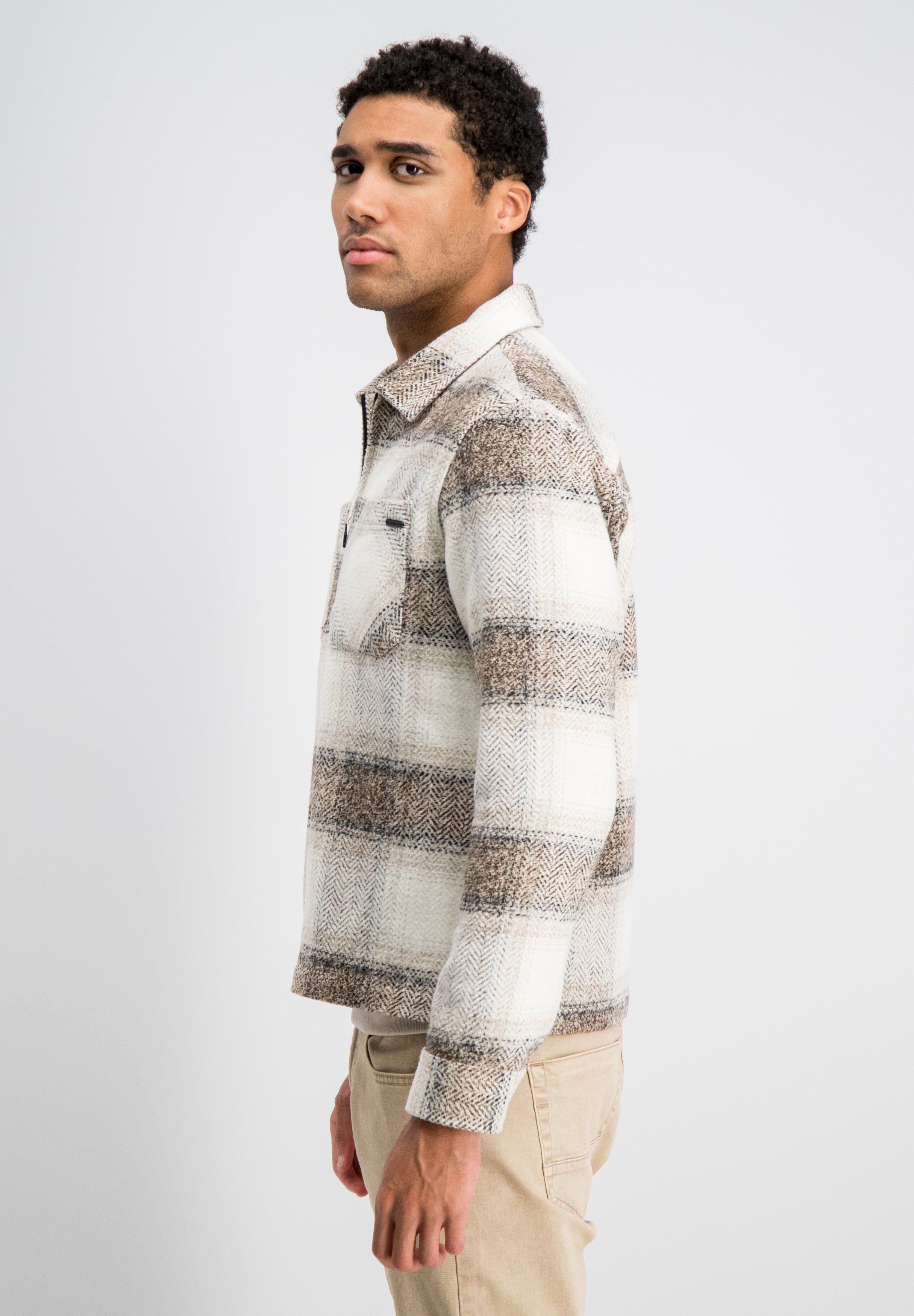 Glenn – Check Flannel Zip Overshirt