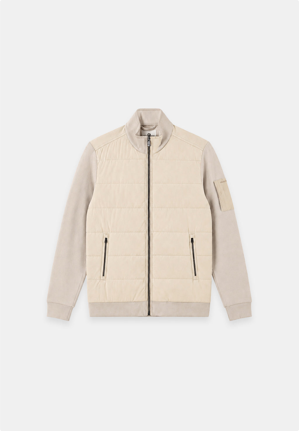 Ronan – Pique Interlock Mix Zip Cardigan