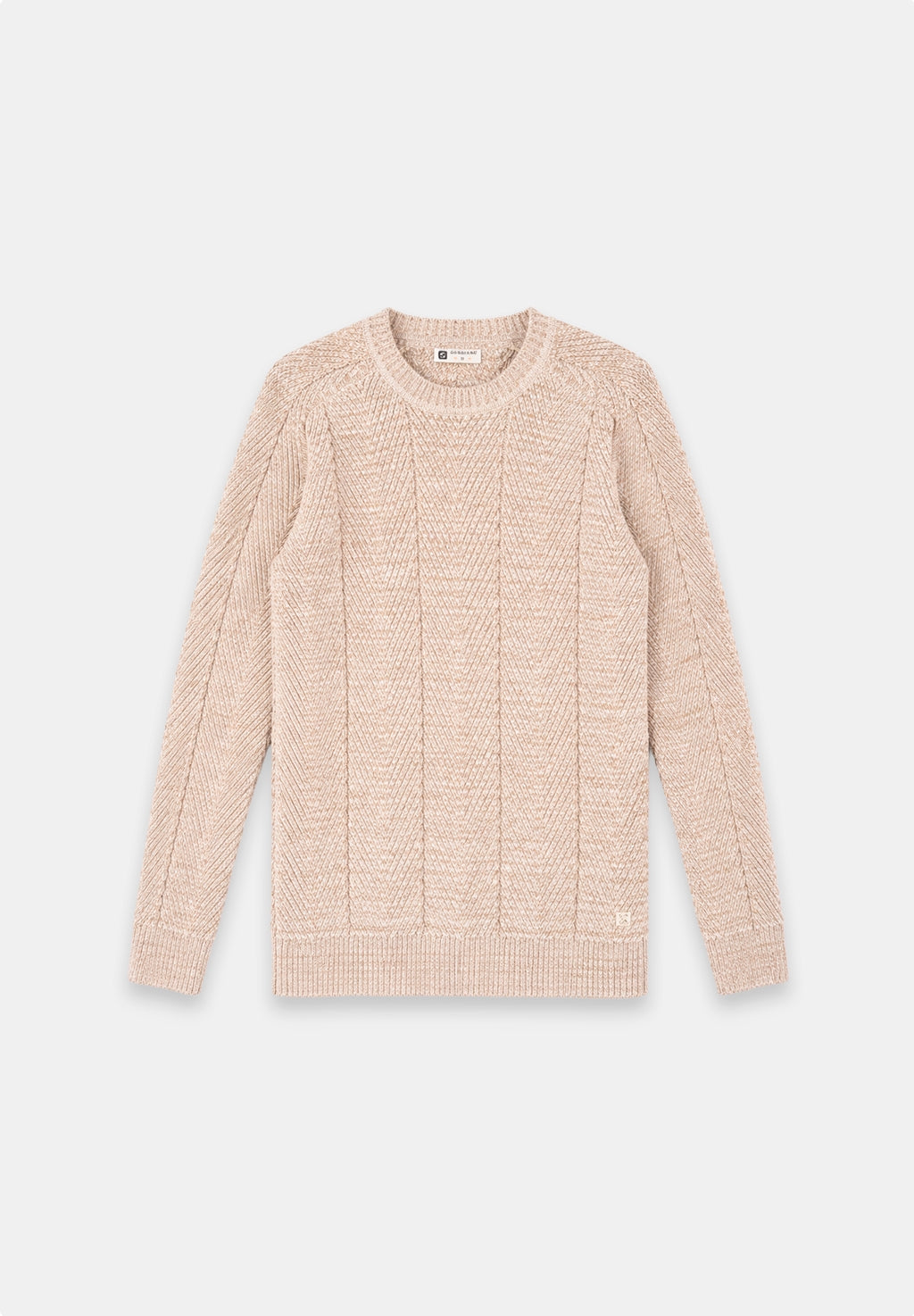 Diagonal crewneck trui