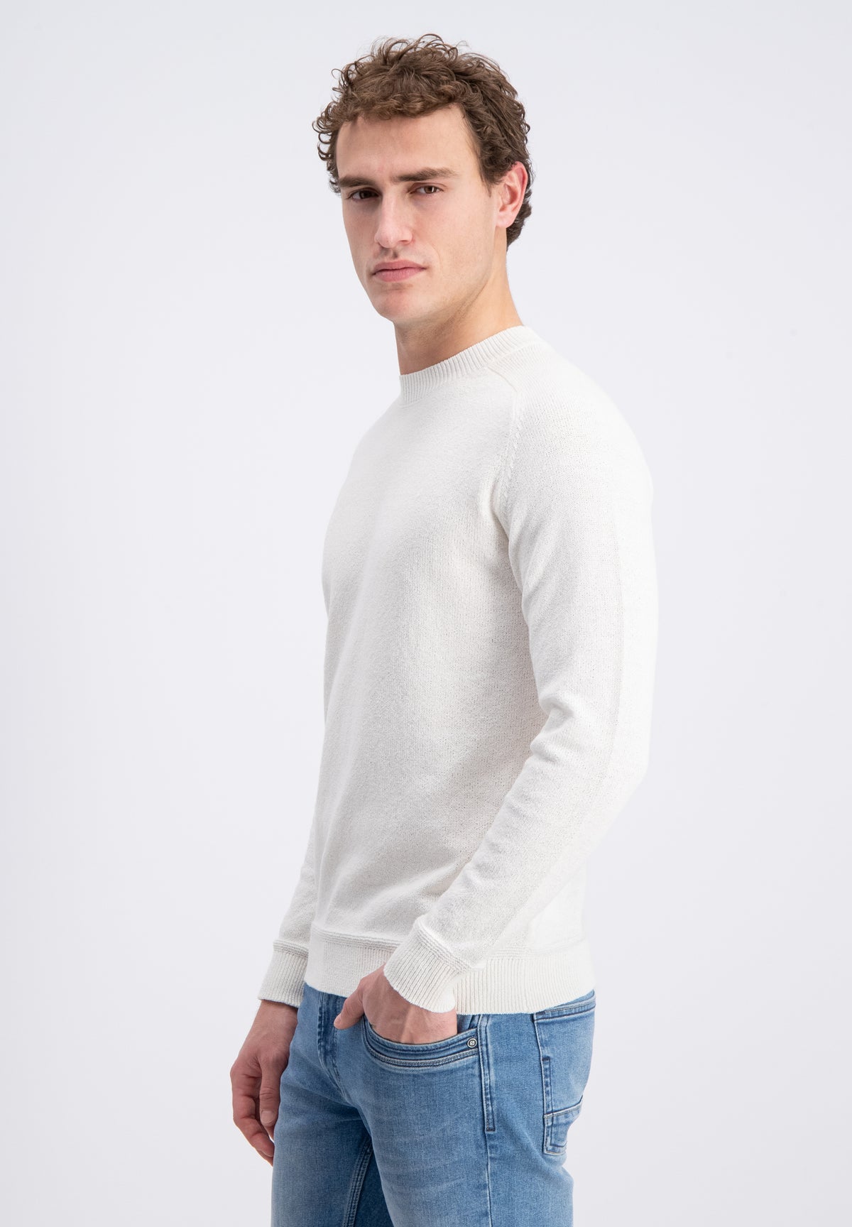 Blanko -  Linnen slub structure sweater