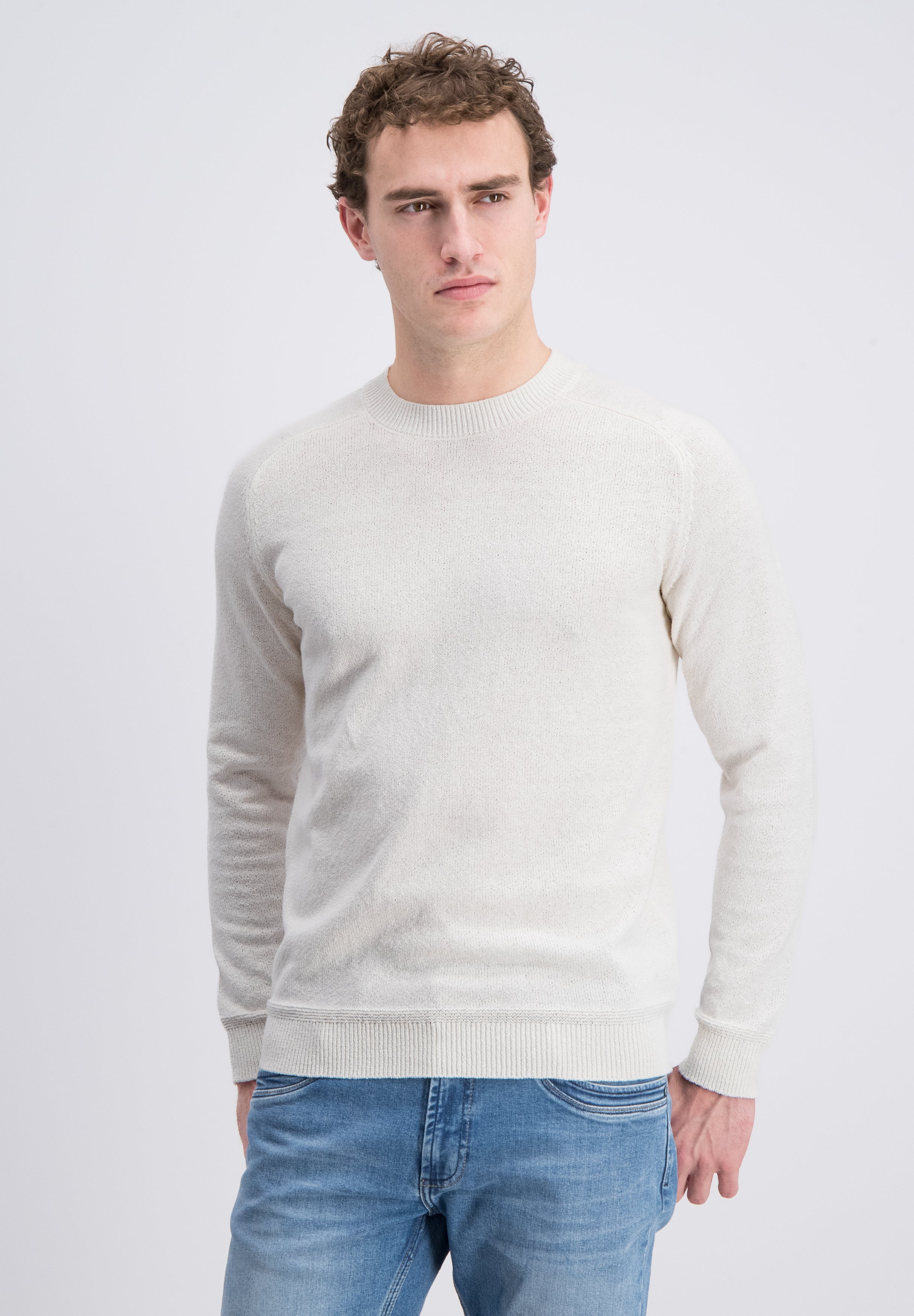 Blanko -  Linnen slub structure sweater
