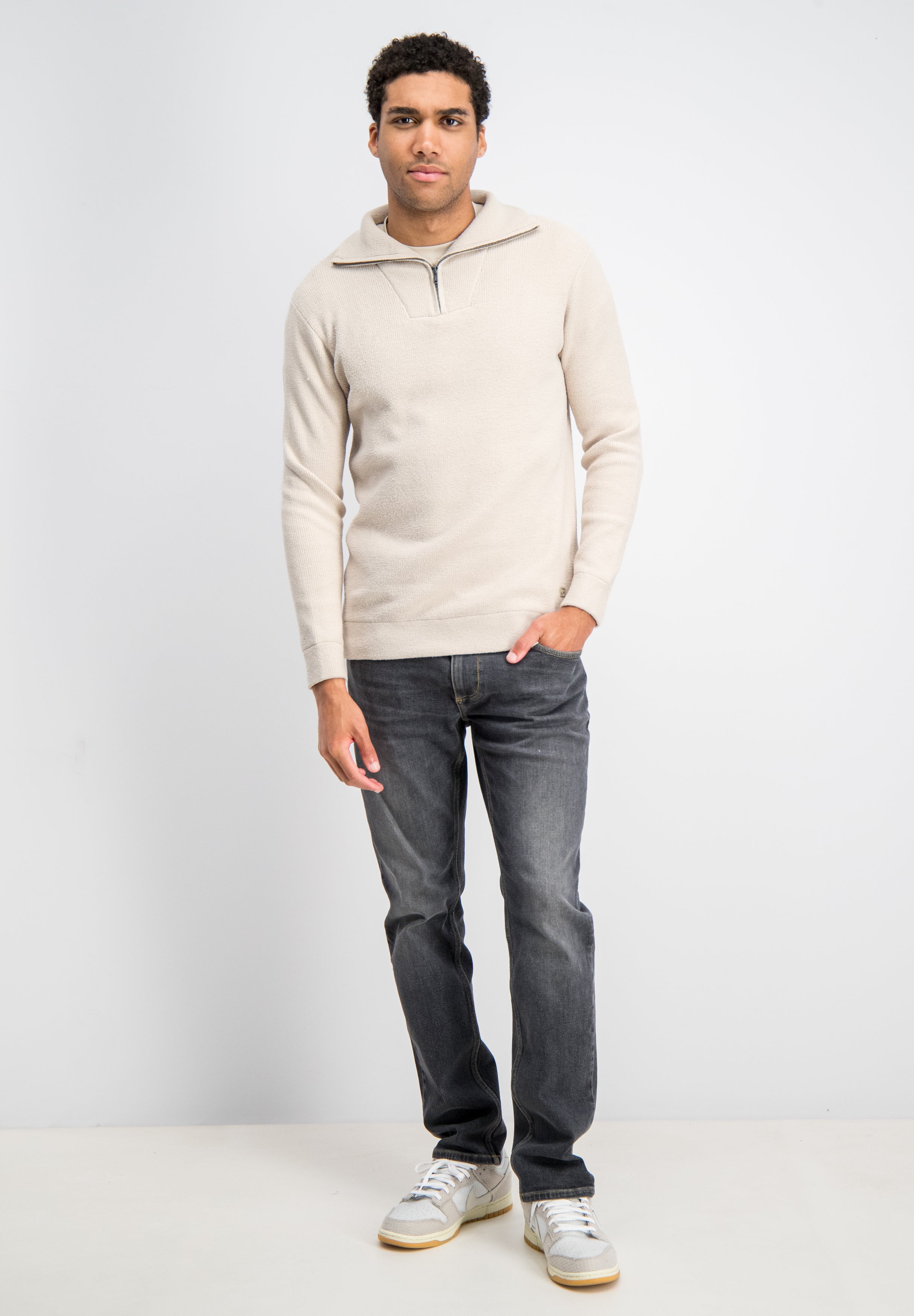 Munro - Chenille Quarter Zip Knit