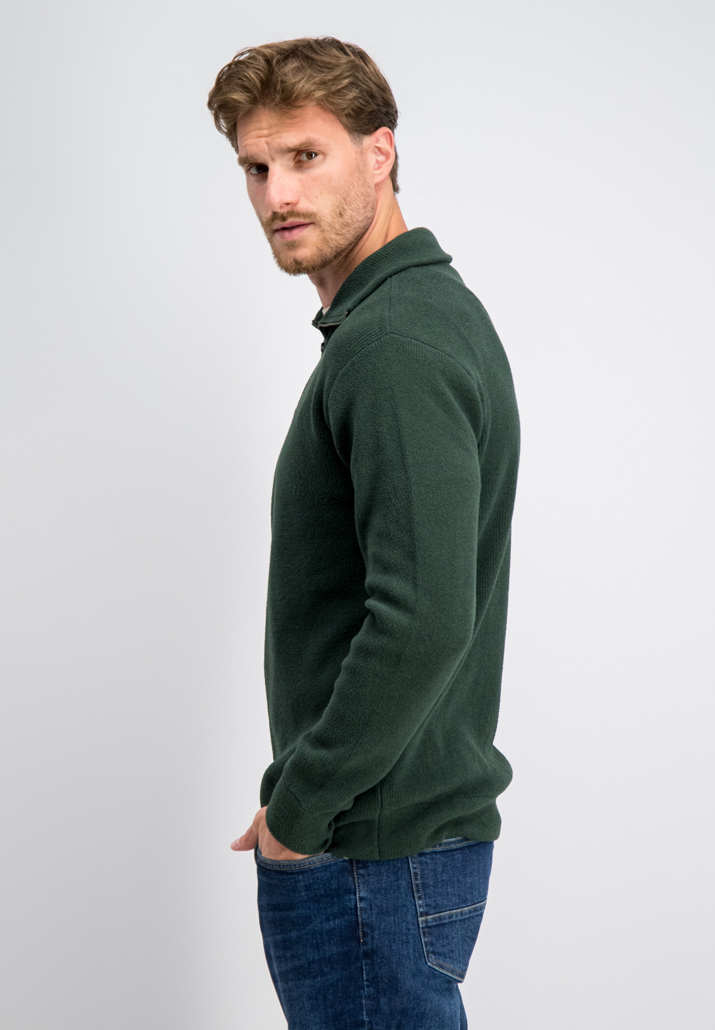 Munro - Chenille Quarter Zip Knit