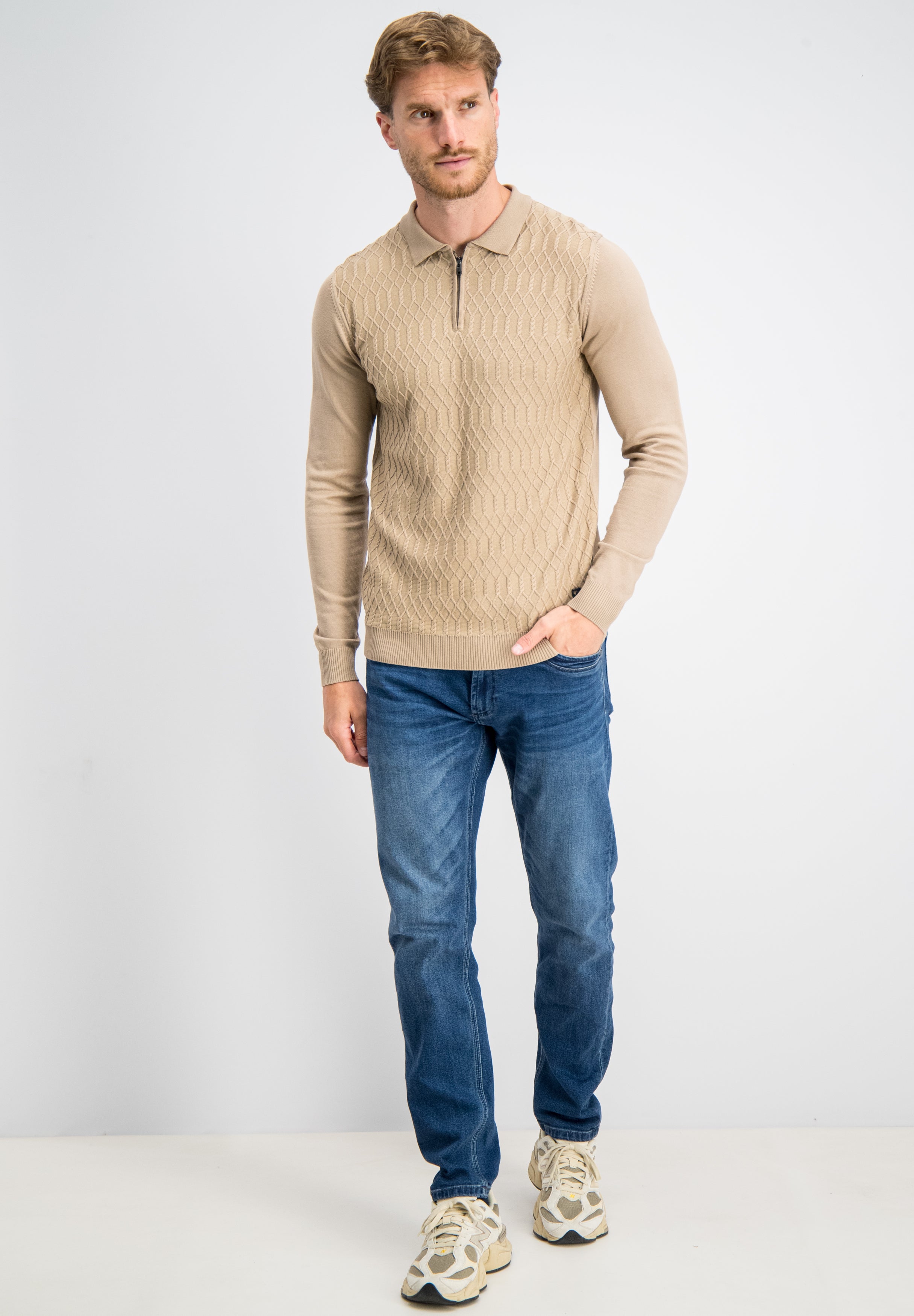 Elric - Soft Elite Zip Polo Knit