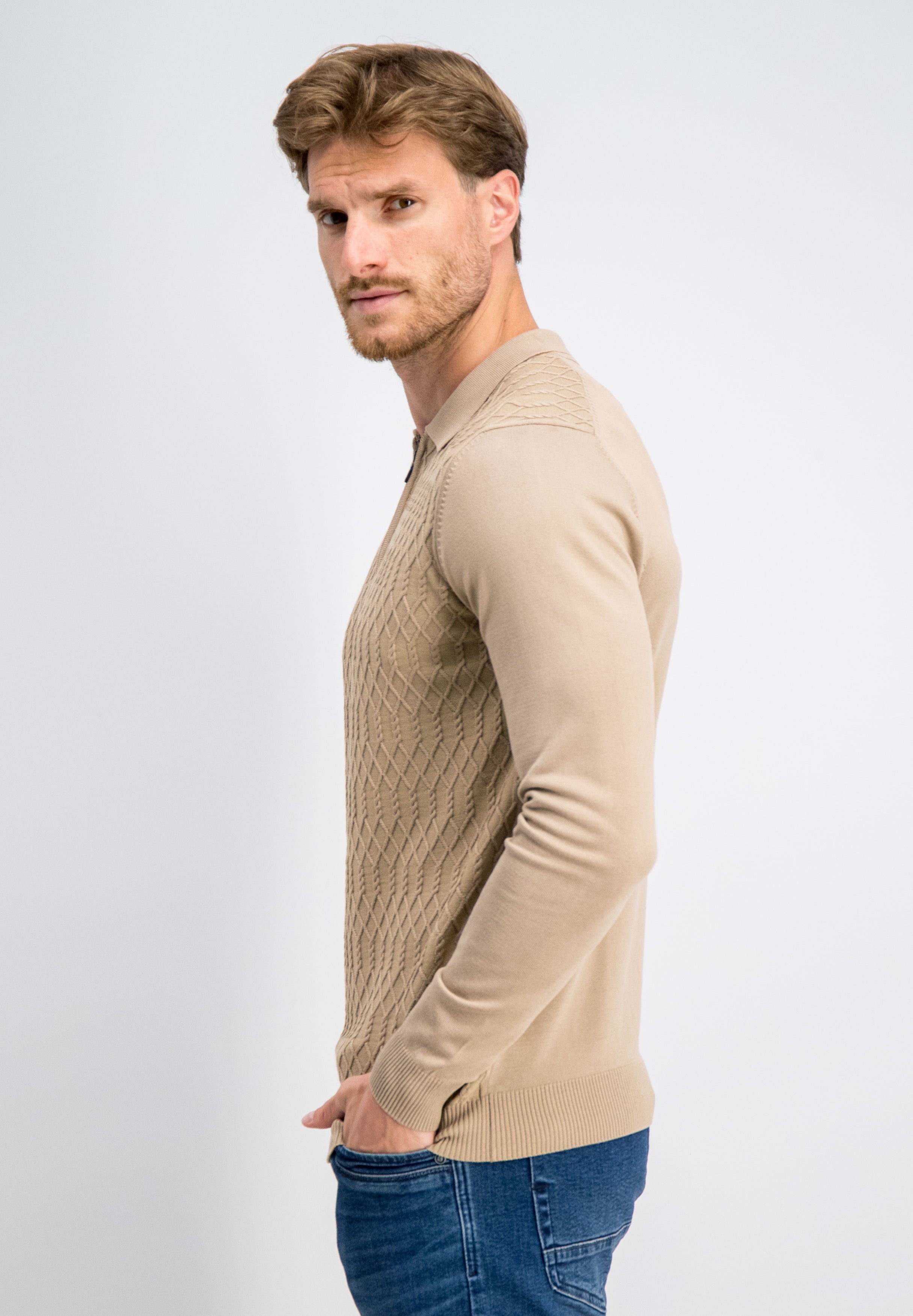 Elric - Soft Elite Zip Polo Knit
