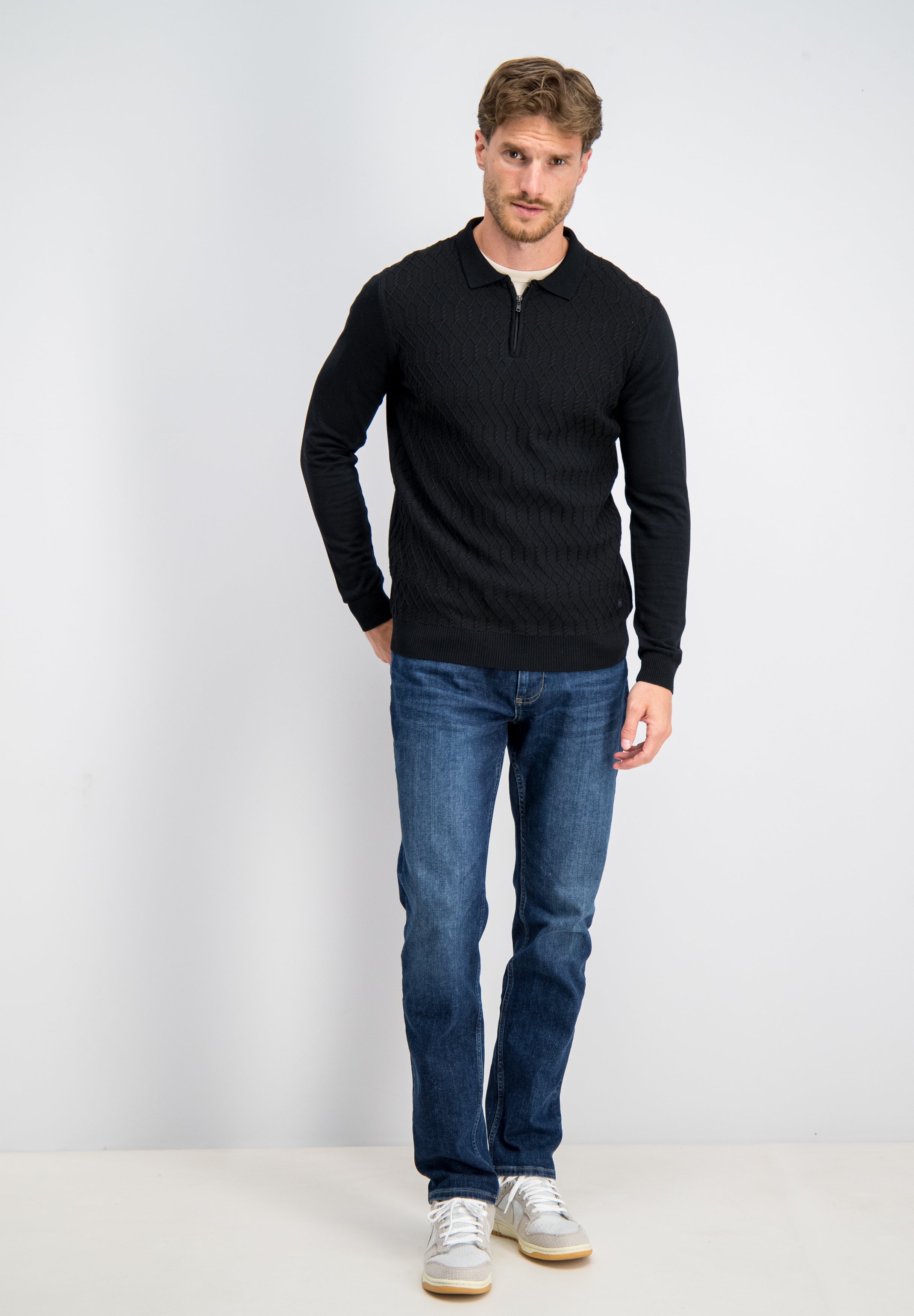 Elric - Soft Elite Zip Polo Knit