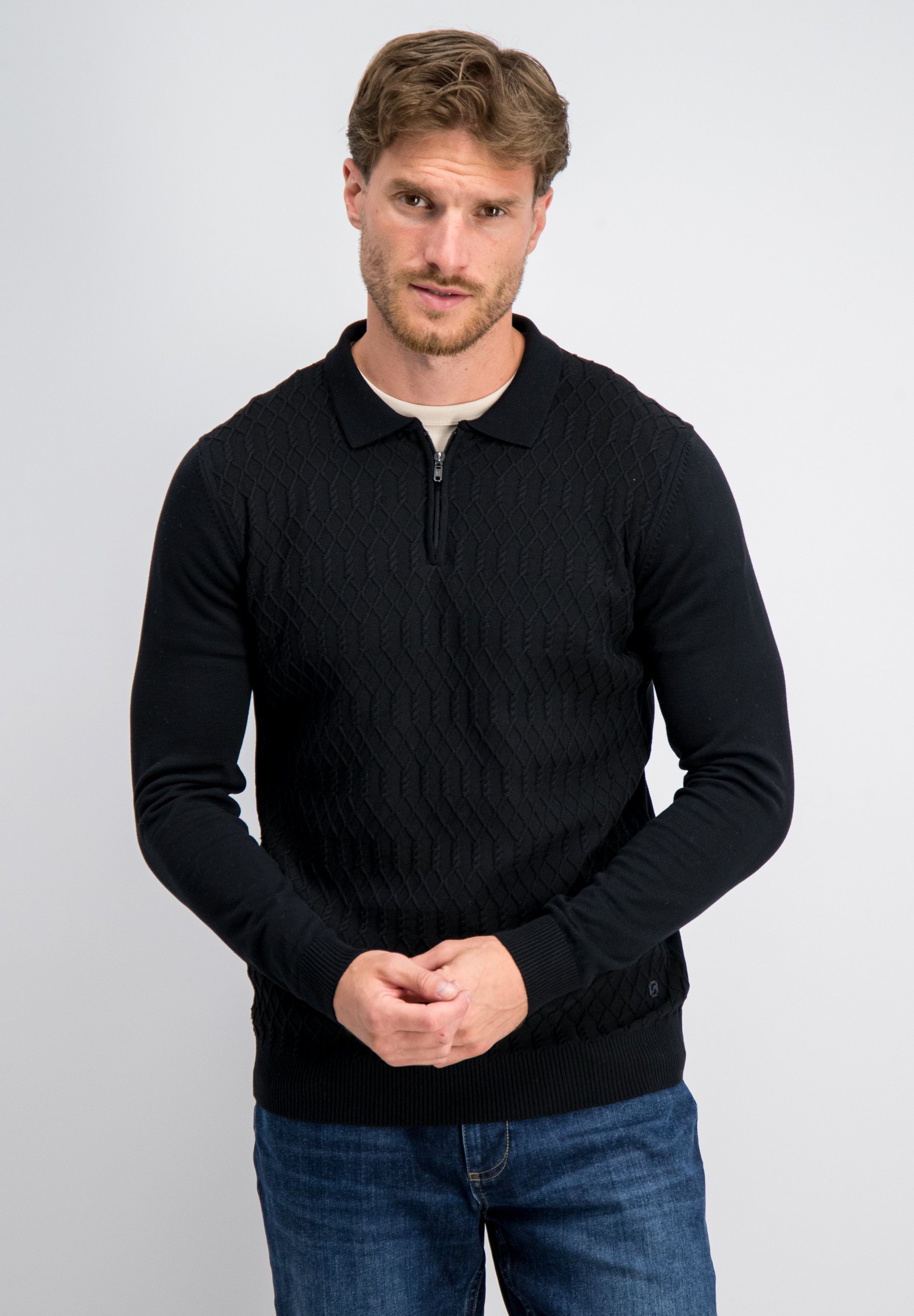 Elric - Soft Elite Zip Polo Knit