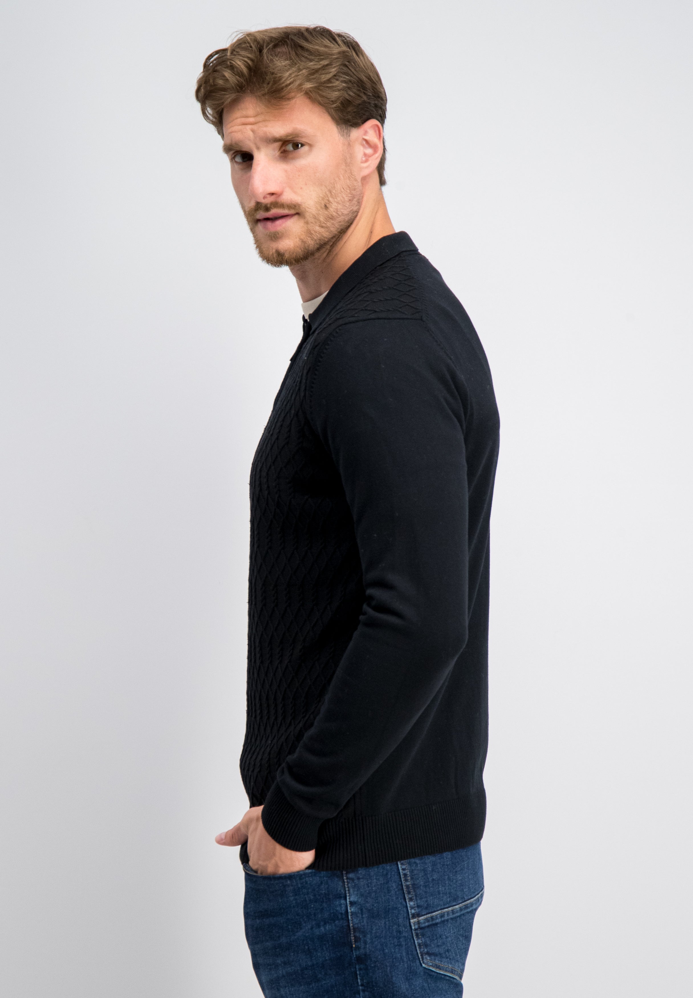 Elric - Soft Elite Zip Polo Knit