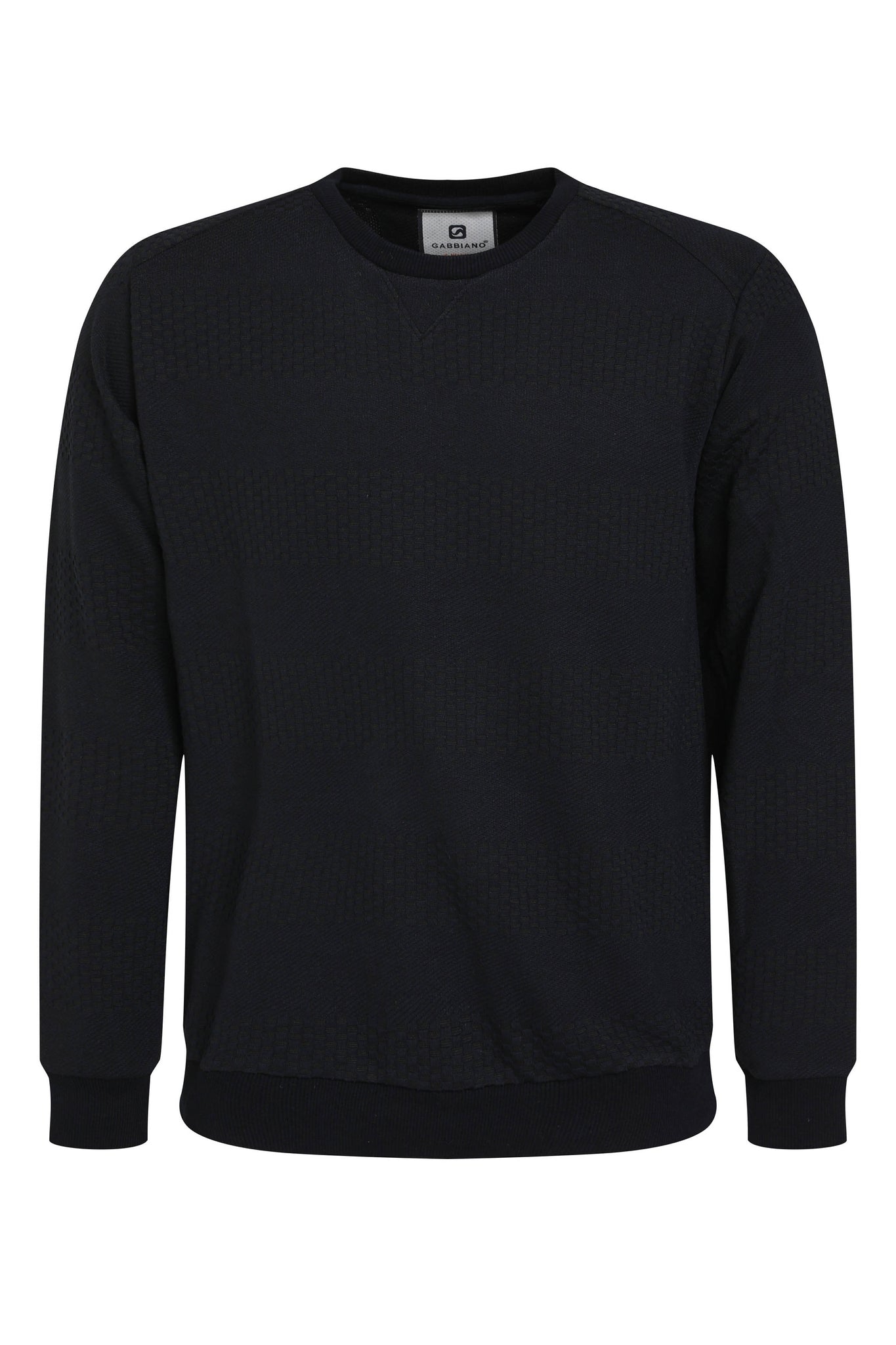 Elegante Jacquard Sweater | Navy