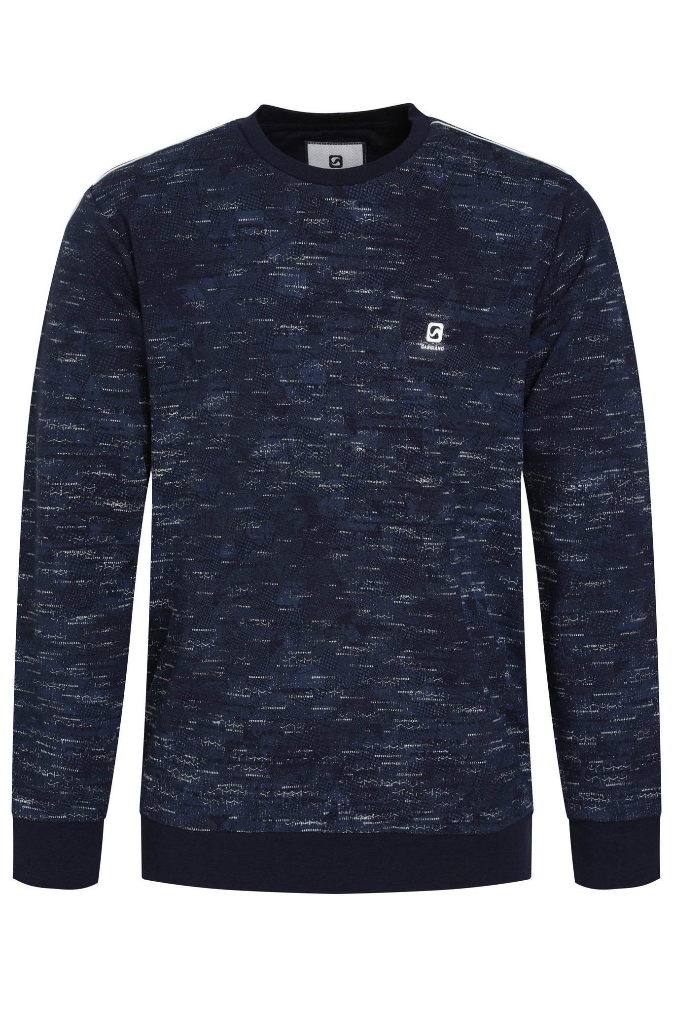 Sweater met geometrische print | Navy