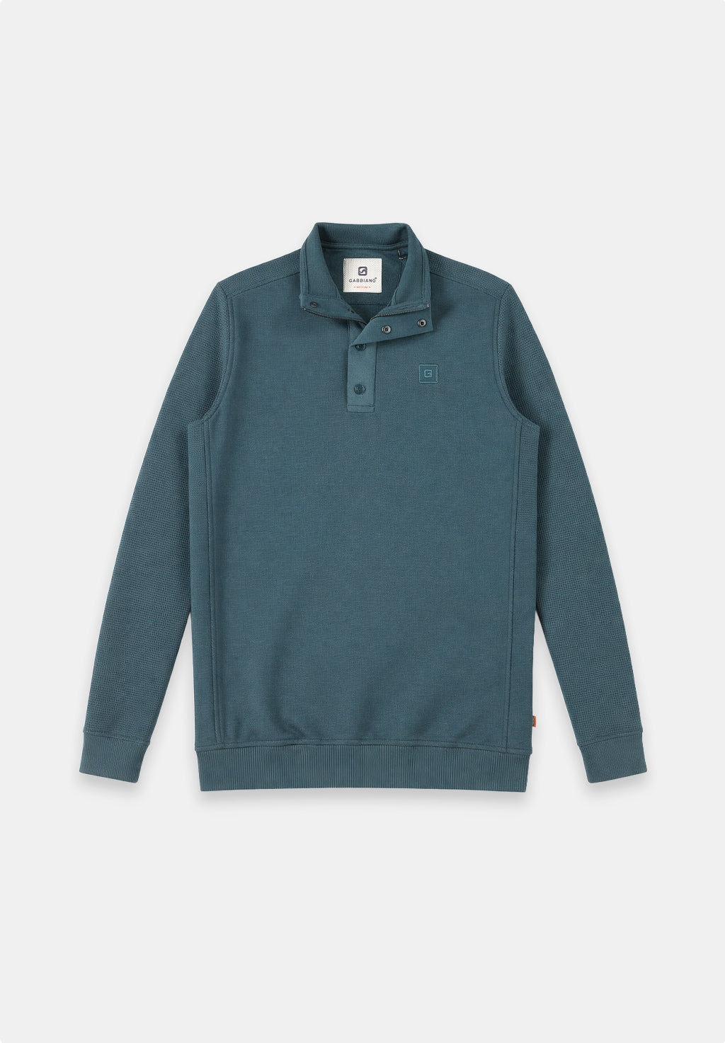Half zip jacquard sweater