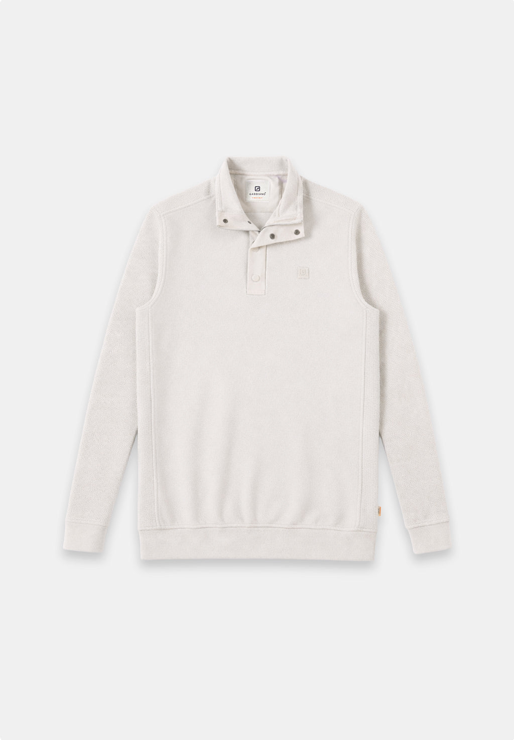 Half zip jacquard sweater