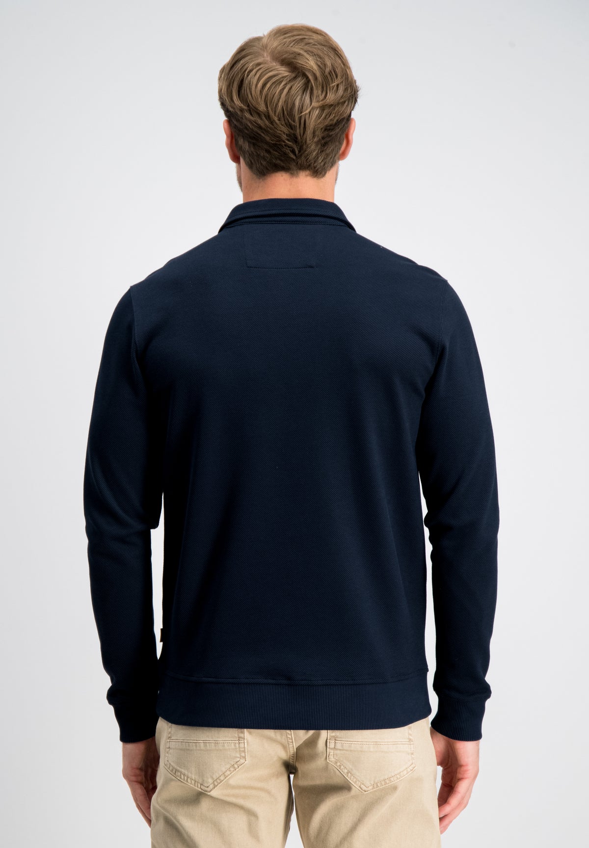 Kean – Jacquard Zip Sweat Polo