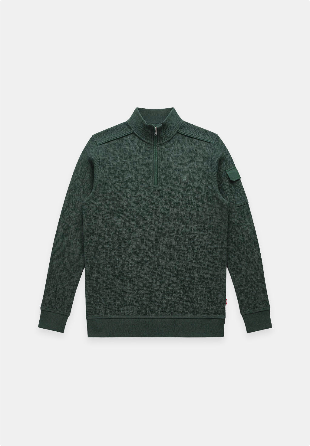Grant – Jacquard Stripe Half Zip Sweat