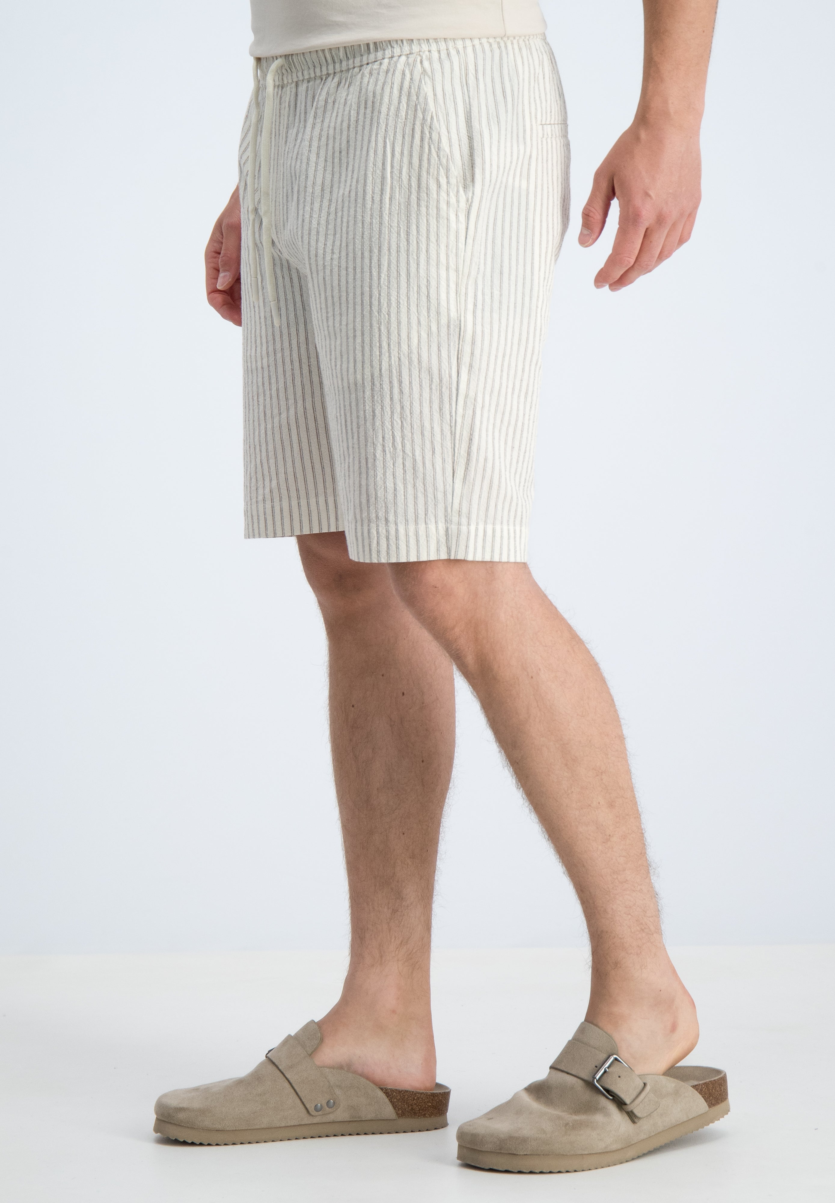 Regular fit short korte mouw crepe