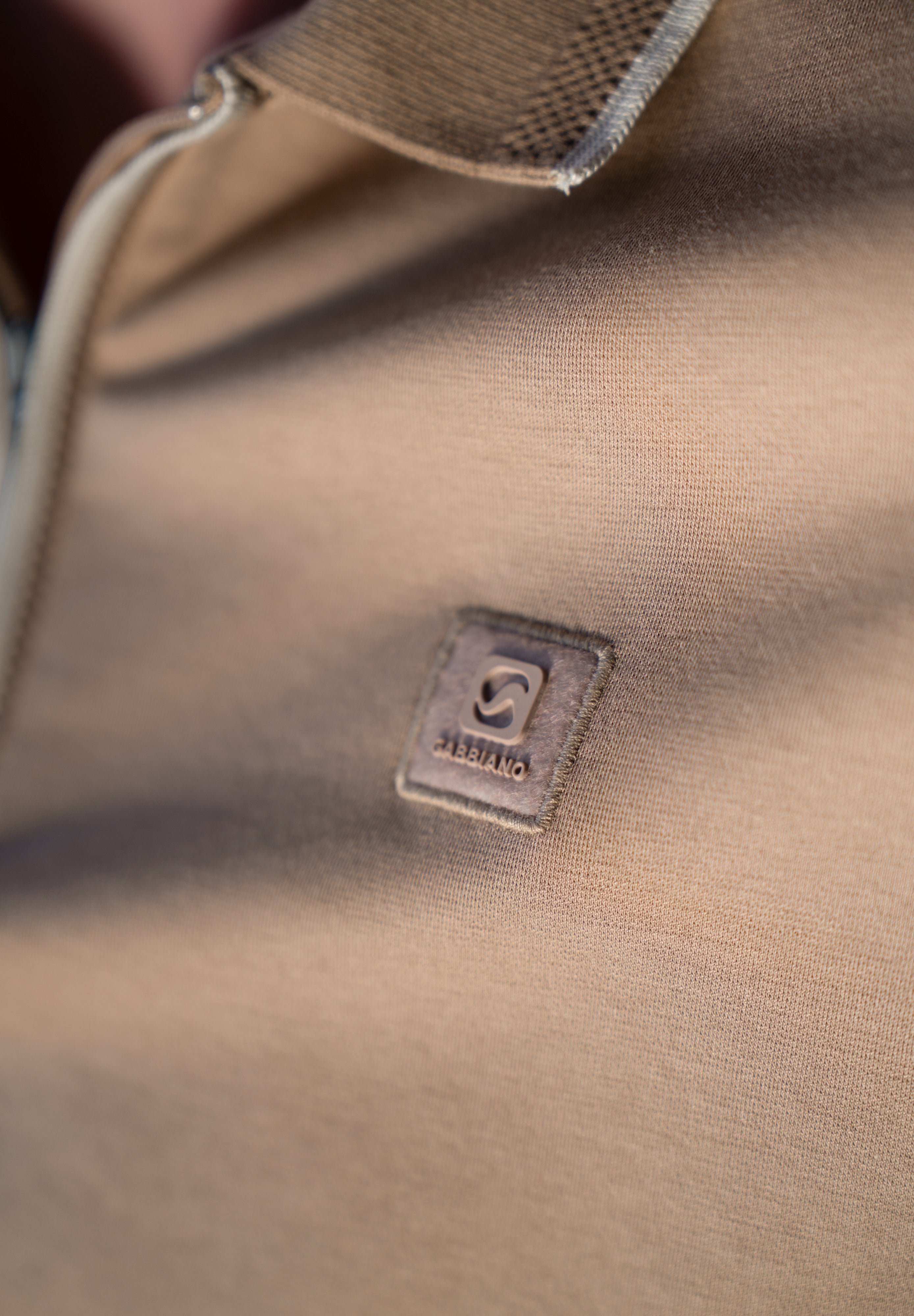 Regular fit polo comfort met rits